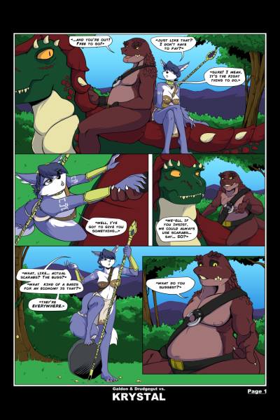 Galdon & Drudgegut Vs Krystal - Porn Comics page 1