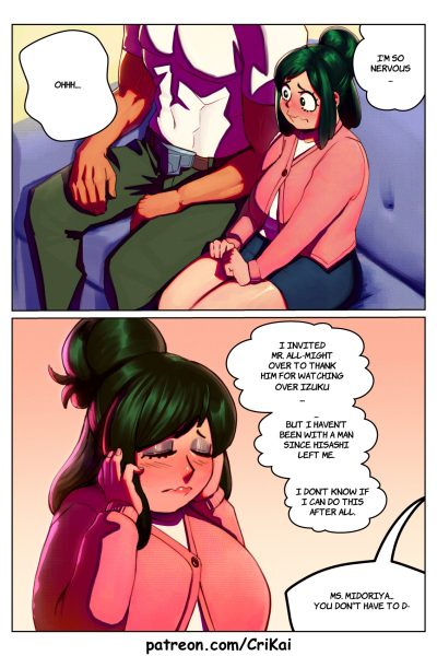 Inko Midoriya And All Might page 1