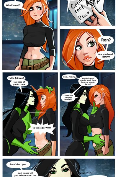 Kim And Shego Date On The Roof - Porn Comics page 1
