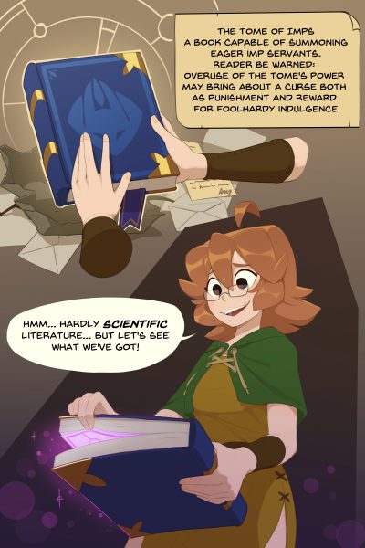 Monster Researcher Eclair And The Book Of Imps! - Porn Comics page 1
