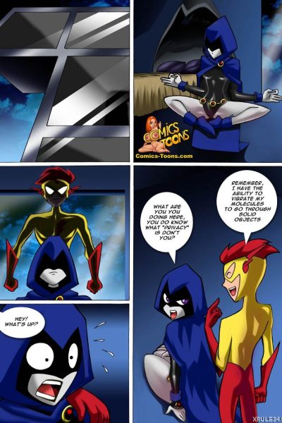 Raven X Kid Flash - Porn Comics page 1