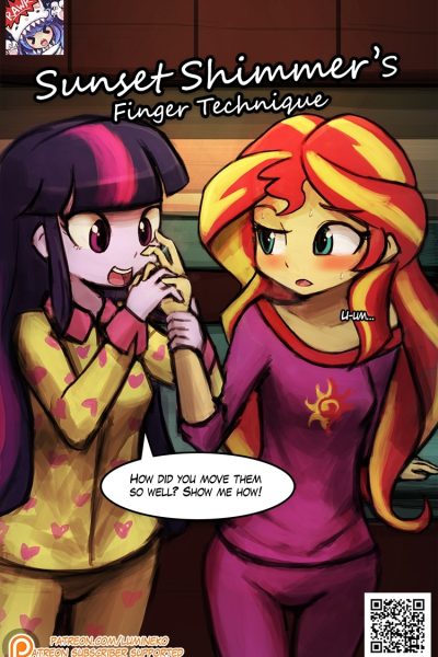 Sunset Shimmer's Finger Technique - Porn Comics page 1
