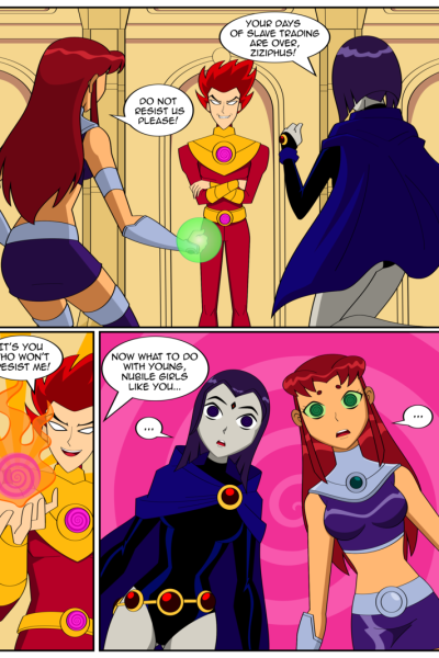 Teen Titans Vs Ziziphus - Porn Comics page 1