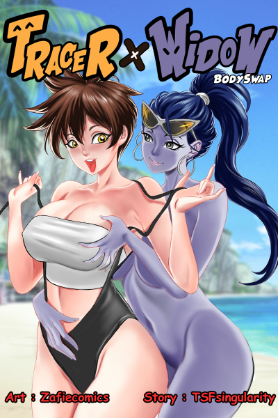 Tracer X Widow Bodyswap - Porn Comics page 1