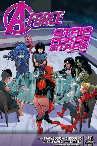 A-force - Strip Poker Stars - Porn Comics page 1