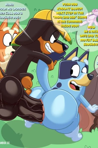 Bluey X Snickers 1 Comic Porn page 1