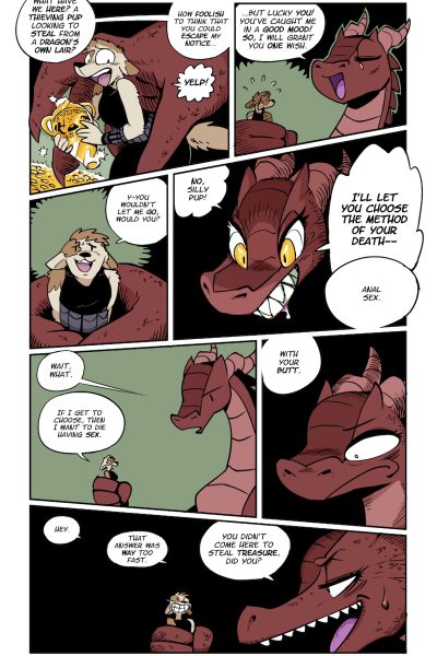 Death By Dragon Butt - Porn Comics page 1