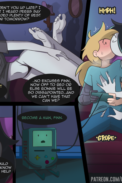 Finn's Late Night With Marceline - Porn Comics page 1