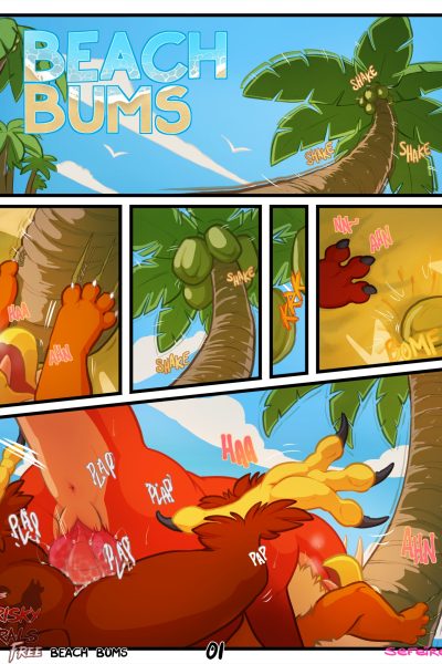 Frisky Ferals - Beach Bums - Porn Comics page 1