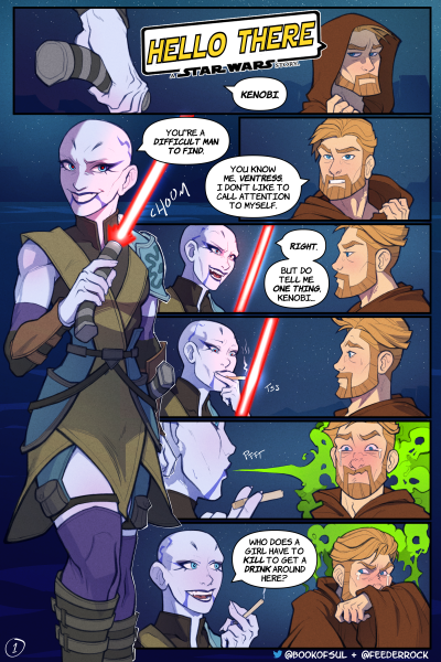 Hello There A Star Wars Story - Porn Comics page 1