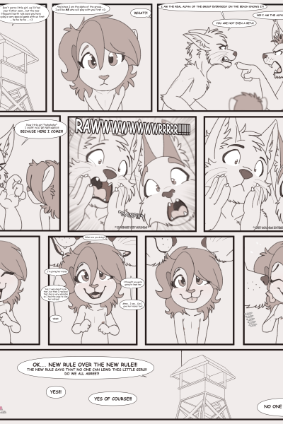 Lewd Beach Wolfs - Porn Comics page 1