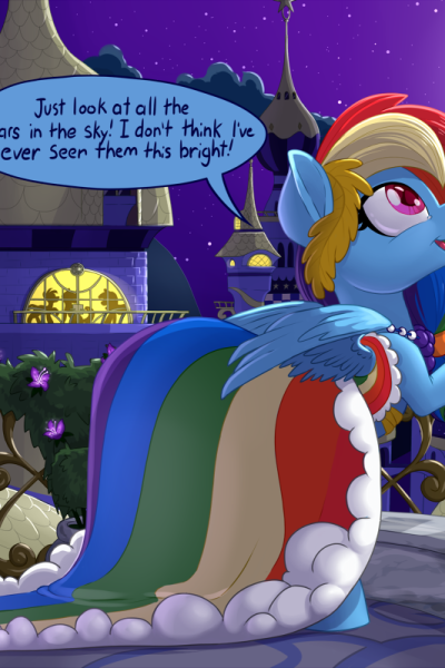 Rainbow Dash And You Attend The Gala - Porn Comics page 1