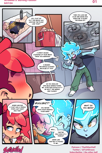 Scrawled 5: Burning Passion - Porn Comics page 1