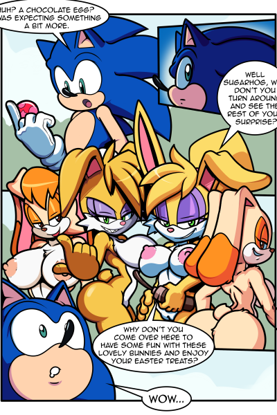Sonic Girls Easter - Porn Comics page 1