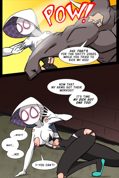 The Rhino Vs. Spider-gwen - Porn Comics page 1