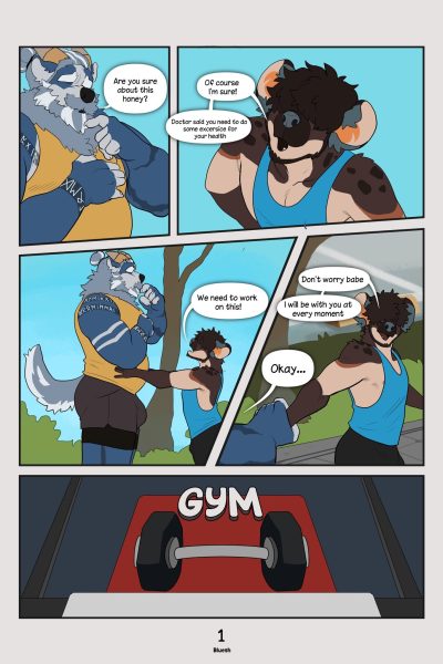 A Trip To The Gym Comic Porn page 1