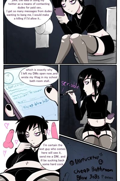 Bathroom Bj’s Comic Porn page 1