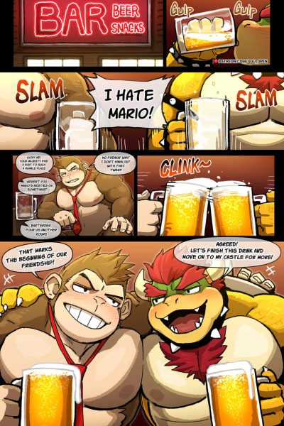 Bowser X Dk Comic Porn page 1