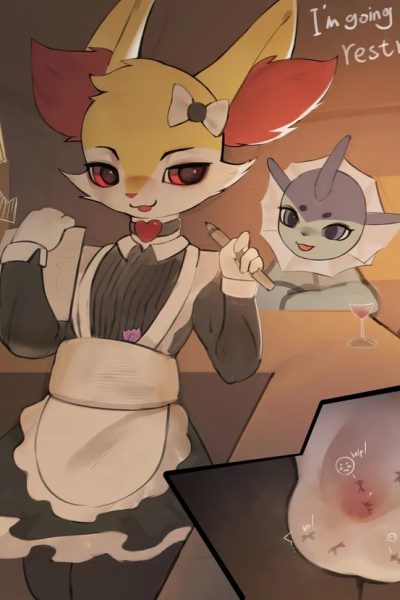Braixen’s Condom Play Comic Porn page 1
