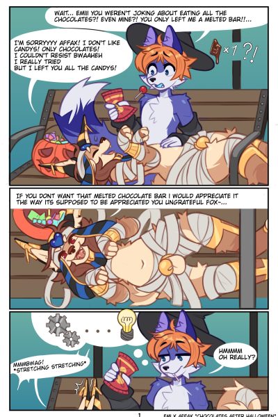 Chocolates After Halloween Comic Porn page 1