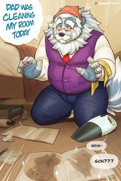 Dad Was Cleaning My Room Today Comic Porn page 1