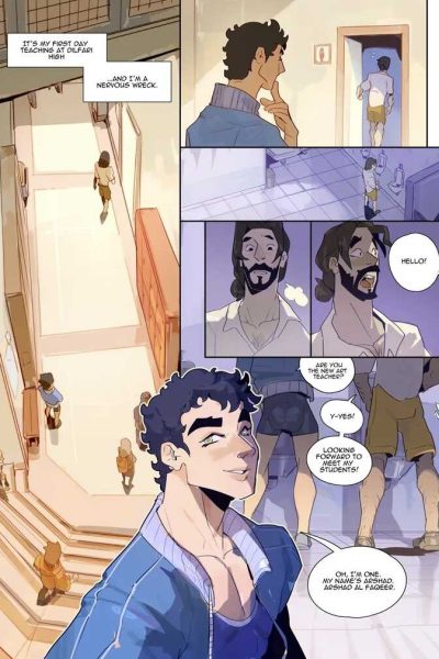 Dilf High – Mits’ First Day Comic Porn page 1