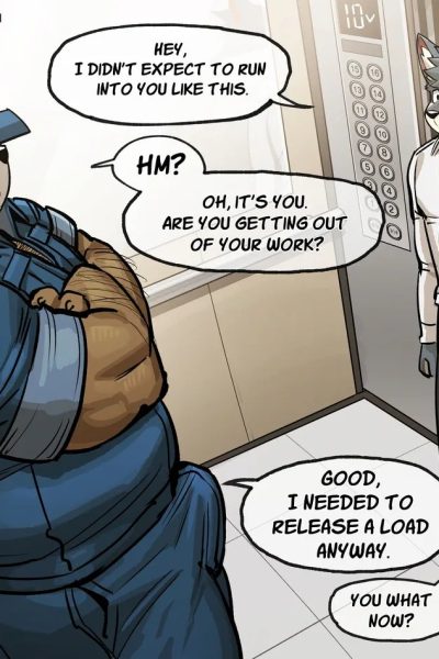 Elevator Comic Porn page 1