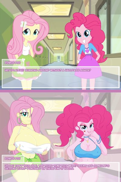 Equestria Girls Bimbo - Porn Comics page 1