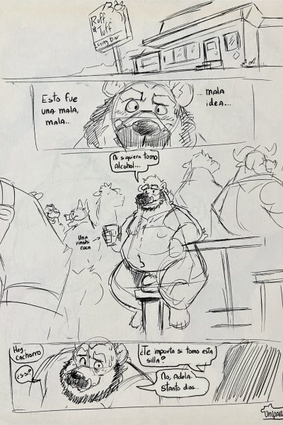 Fling Va A Un Bar Comic Porn page 1