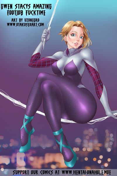 Gwen Stacy's Amazing Footjob Fucktime - Porn Comics page 1