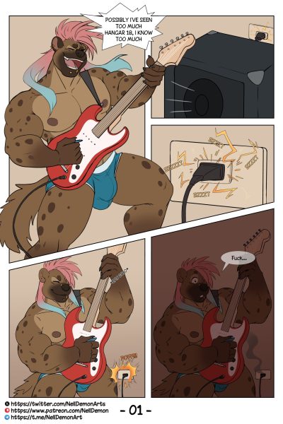 Handy Hunk – Chapter 2: Electricity⚡️ (ongoing) Comic Porn page 1