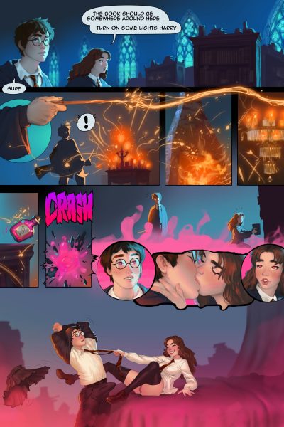 Harry And Hermione In The Room Of Requirements - Porn Comics page 1