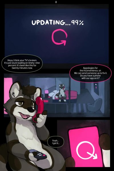 Hotel Room Service Comic Porn page 1