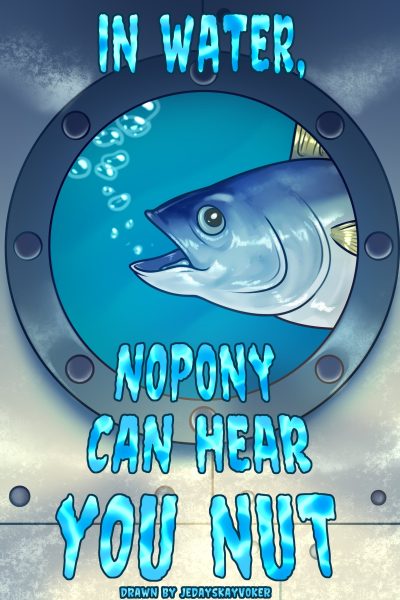 In Water, Nopony Can Hear You Nut (ongoing) Comic Porn page 1