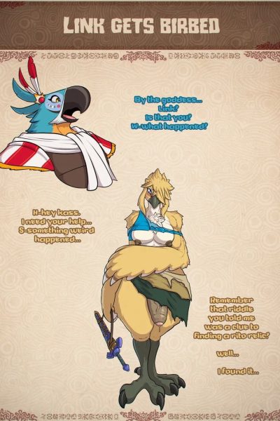 Link Gets Birbed Comic Porn page 1