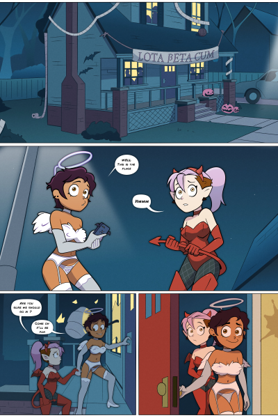 Luz And Amity's Halloween Party - Porn Comics page 1