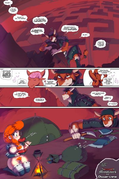 Minotaurs Vs Dwarves - Porn Comics page 1