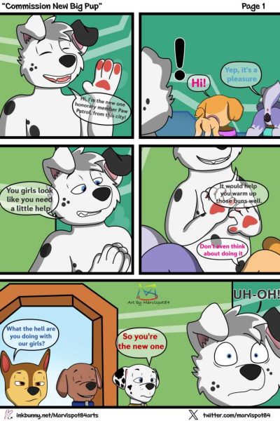 New Big Pup Comic Porn page 1