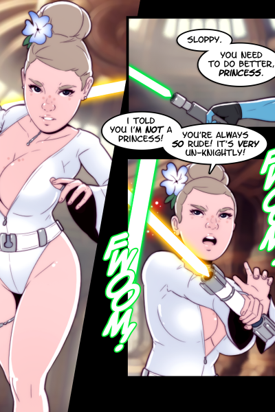 Ophelia Panteer - Human Jedi Padawan - Porn Comics page 1