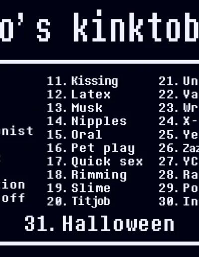 Oro’s Kinktober 2024 Comic Porn page 1