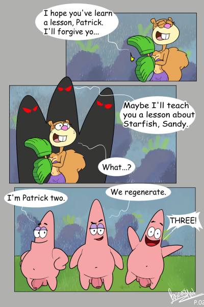 Patrick Star And Sandy Cheeks - Porn Comics page 1