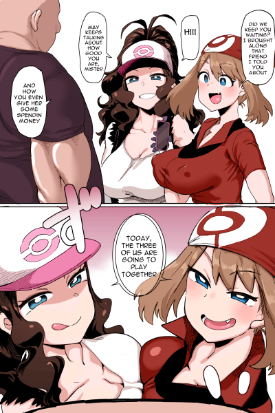 Playing Together With Haruka And Touko page 1
