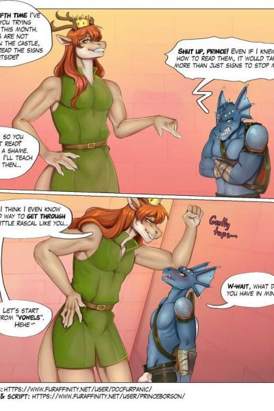 Reading Lessons Comic Porn page 1