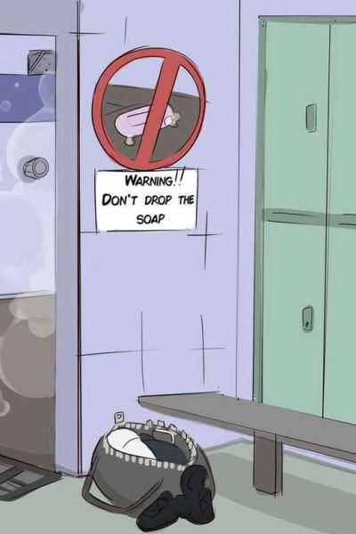 Sam’s No-homo Shower Comic Porn page 1