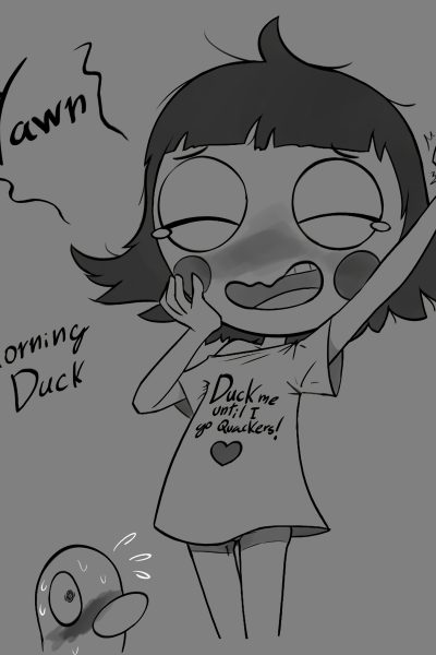 Sarah And Duck Greyscale Set - Porn Comics page 1