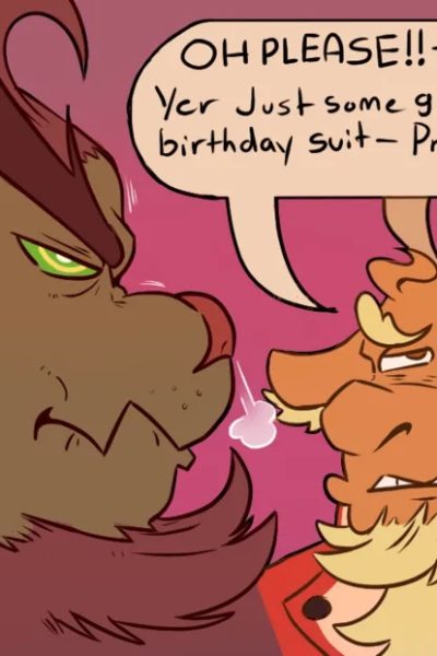Sassing Krampus Comic Porn page 1