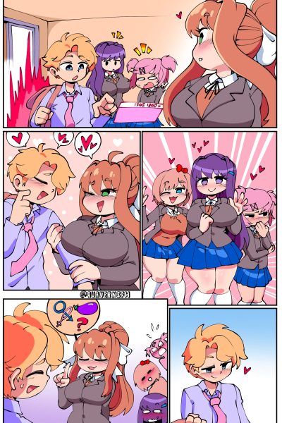 Senpai X Ddlc Girls page 1