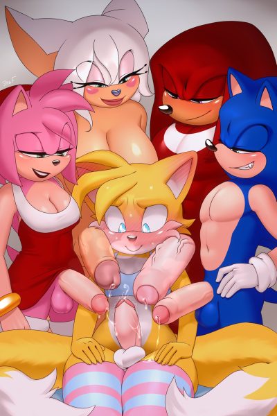 Sonic N’ Company Gangbang Tails Comic Porn page 1