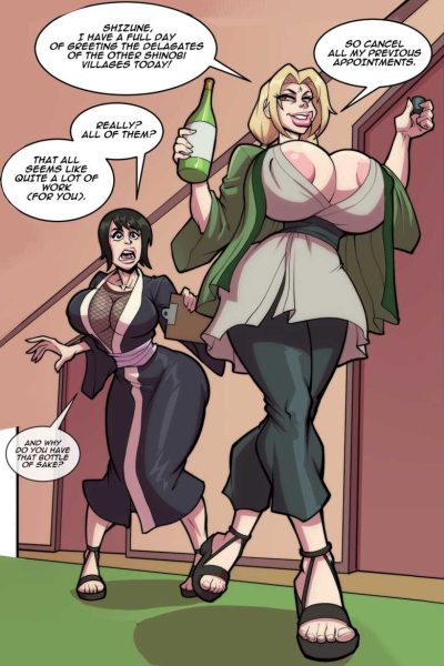 Tsunade’s Negotiation Tactics Comic Porn page 1