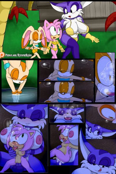Unexpected Orgy Pool - Porn Comics page 1